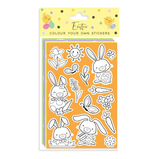Picture of EASTER COLOUR YOUR OWN STICKERS